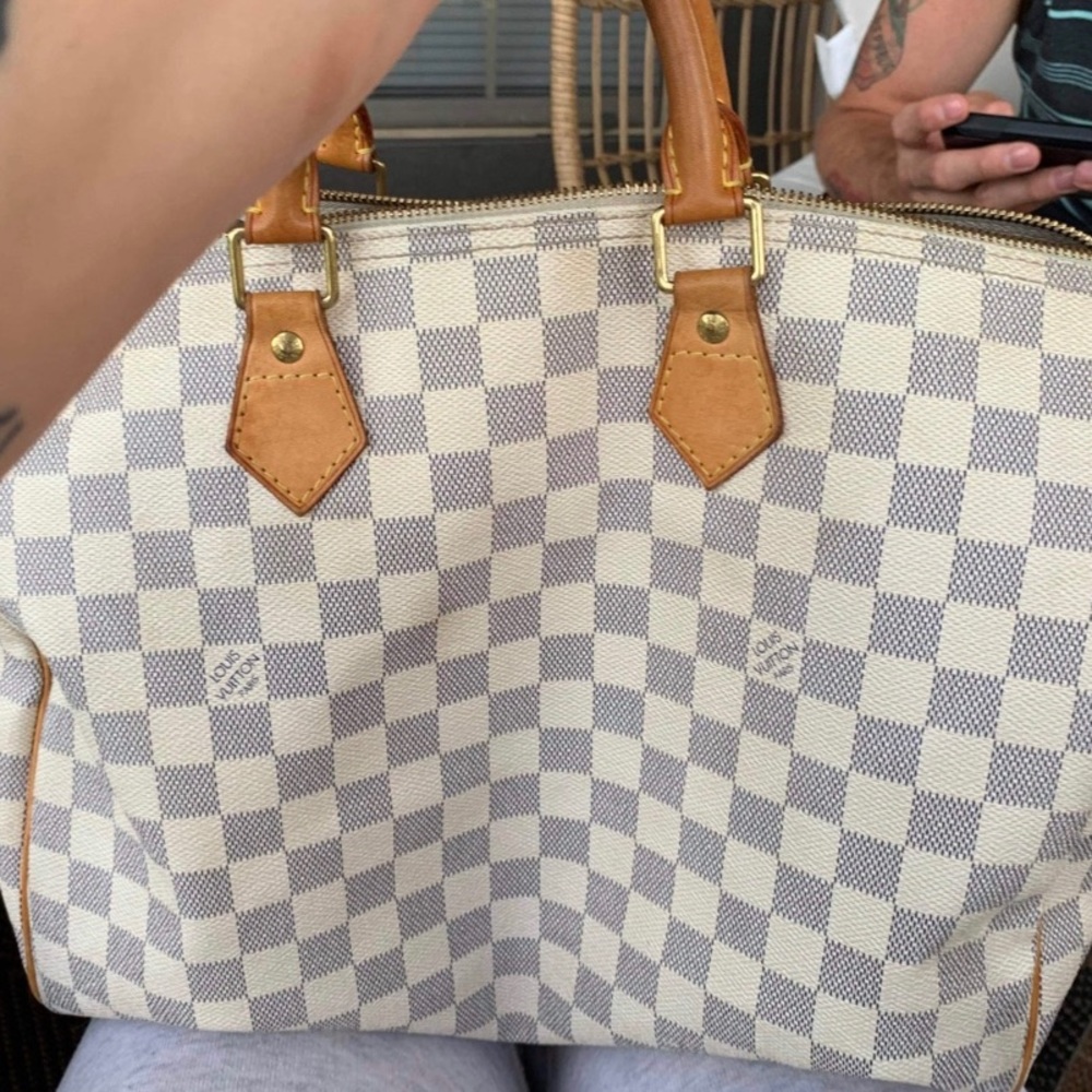 Speedy 35 Damier Azur Canvas